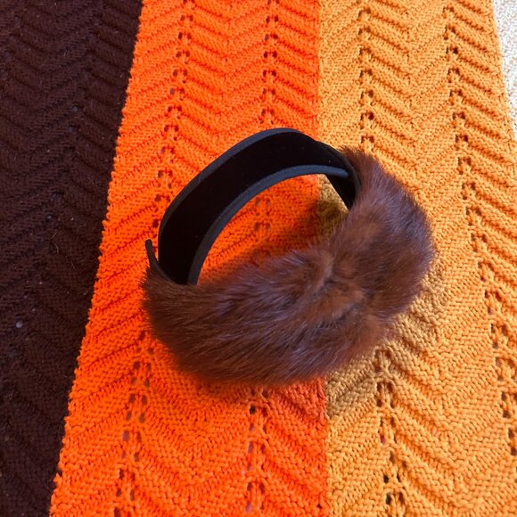 1950s MINK fur and velolur Fascinator headband! - Picture 7 of 12